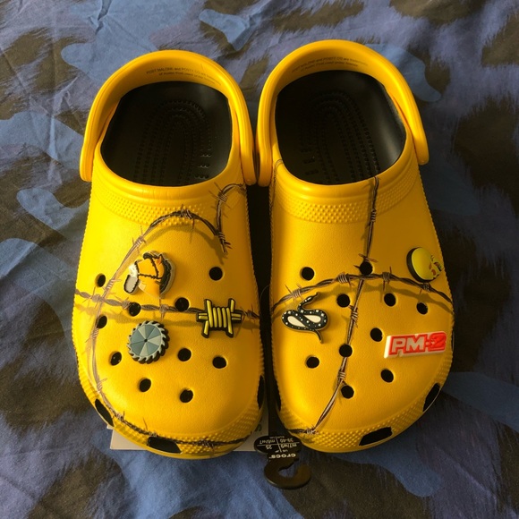 crocs dimitri clog post malone barbed wire mens